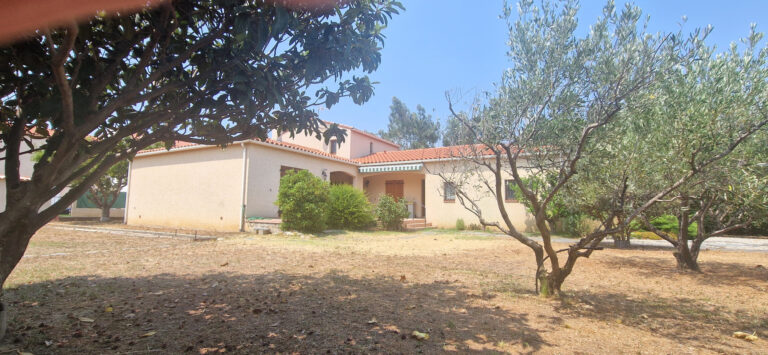 Proche Ille SUR TET Villa 4 faces Construction de Qualité hors lotissement sur 1219 m2 clos